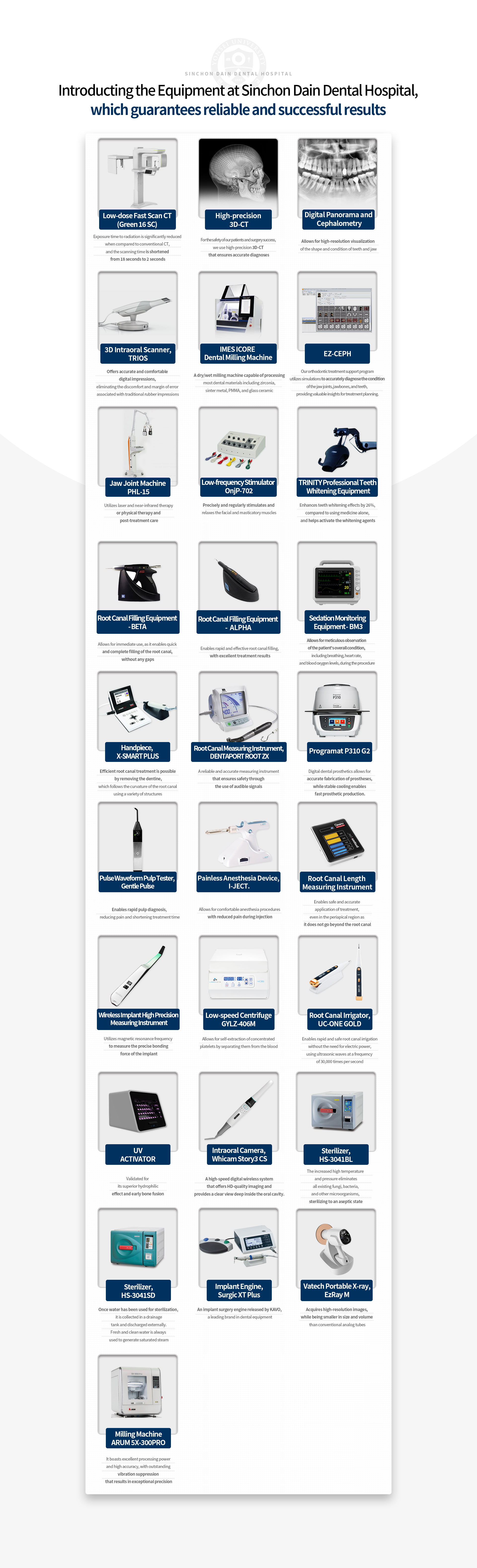 믿을-수-있는-결과,-만족스러운-결과를-만들어주는-장비소개-저선량-Fast-Scan-CT-(Green-16-SC)-2_초정밀3D_CT-3_디지털파노라마/세팔로-4_3D구강스캐너,-TRIOS-5_IMES-ICORE-치과용-밀링머신-6_EZ_CEPH-7_턱관절-기계-PHL_15-8_저주파자극기-Onj-P_702-구강내과-저주파-자극기-REBIRTH-S_102-9_TRINITY-전문가-치아-미백장비-10_근관충전장비_BETA-11_근관충전장비_ALPHA-12_수면-모니터링-장비-BM3-13_핸드피스-X_SMART-PLUS-14_근관측정기-DENTAPORT-ROOT-ZX-15_Programat-P310-G2-16_펄스-파형-지수-진단기-Gentle-Pulse-17_I_JECT-무통마취기-18_근관-길이-측정기-19_무선형-임플란트-고정도-측정기-20_저속원심분리기-GYLZ_406M-21_근관세척기-UC_ONE-GOLD-22_UV-ACTIVATOR-23_구강카메라-Whicam-Story3-CS-24_멸균기-HS_3041BL-25_멸균기-HS_30341SD-26_임플란트-엔진-Surgic-XT-Plus-27_바텍-포터블-엑스레이-EzRay-M
