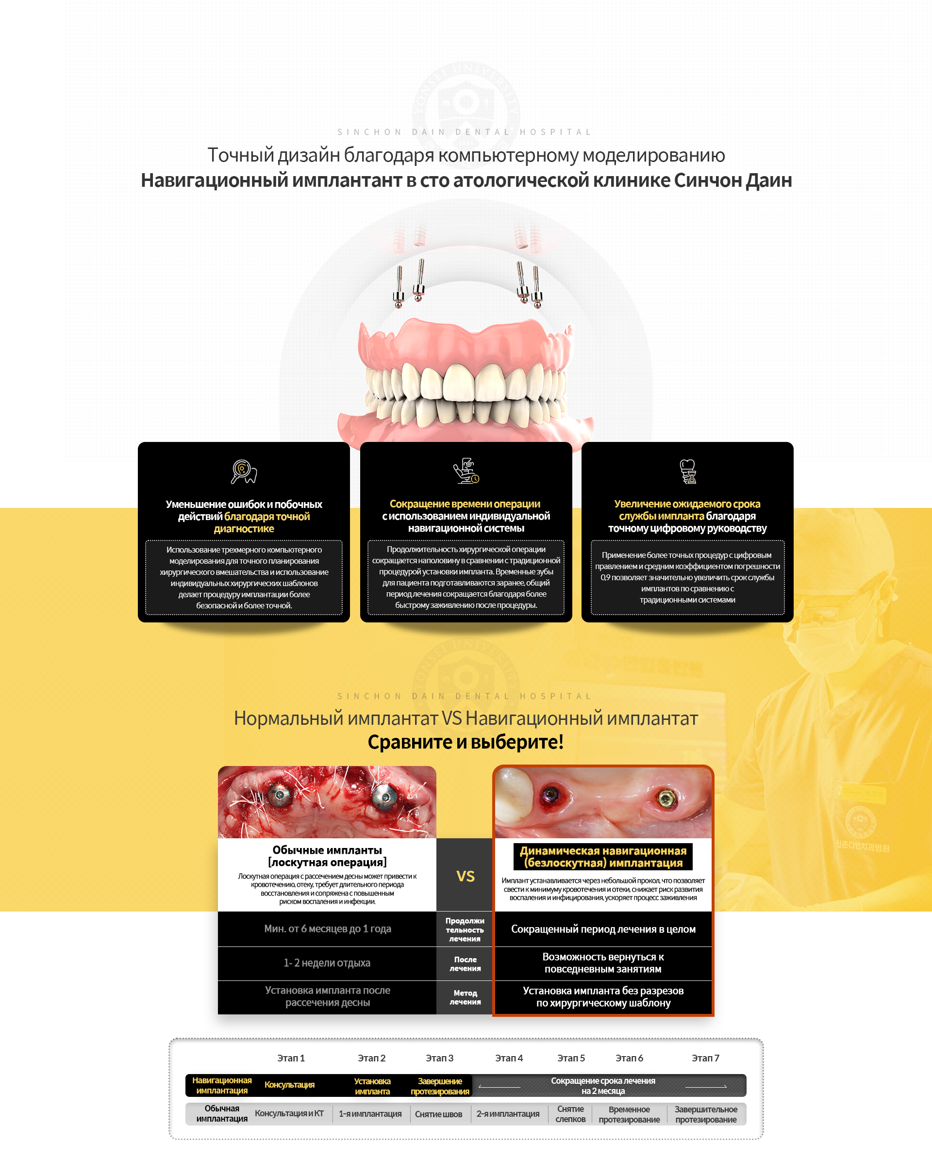 컴퓨터-시뮬레이션을-통한-정밀-디자인-네비게이션-임플란트-3D-컴퓨터-모의수술로-정밀한-치료계획을-수립하고-개별-맞춤-수술-유도-장치를-사용하여-보다-안전하고-정밀한-임플란트-시술이-가능합니다,-기존-임플란트-수술-시간에-비해-2배-빨라졌습니다-환자에게-적합한-임시치아가-미리-제작되고-시술-후-치유가-빨라-전체-치료기간이-줄어듭니다,-기존의-시스템보다-정확한-디지털-가이드-시술로-오차-평균이-0.9로-정확성이-매우-높아-임플란트의-기대-수명이-증대됩니다